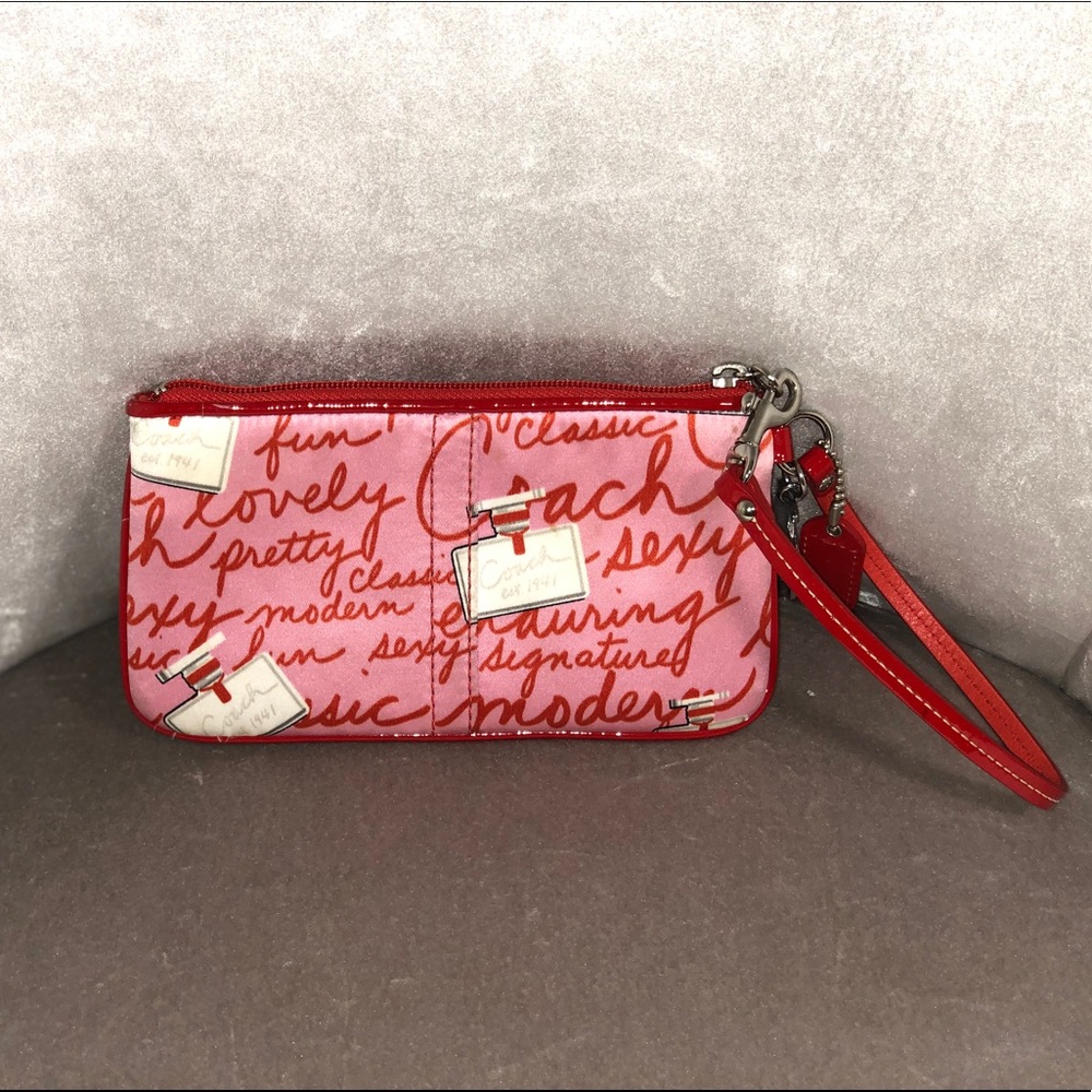 🖤COACH🖤 Pink and Red Wrislet